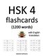 HSK 4 flashcards (1200 words) with English translation (Paperback): Isabelle Defevere