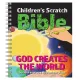God Creates the World Children's Scratch Bible (Spiral bound): Jacob Vium-Olesen