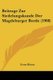 Beitrage Zur Siedelungskunde Der Magdeburger Borde (1908) (English, German, Paperback): Ernst Blume