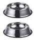 Prima 2 Piece Stainless Steel Dog/Cat Bowl Set: 