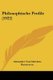 Philosophische Profile (1922) (English, German, Paperback): Alexander Von Gleichen-Russwurm