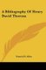A Bibliography Of Henry David Thoreau (Paperback): Francis H. Allen