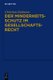 Der Minderheitsschutz im Gesellschaftsrecht (German, Hardcover): Christian Hofmann