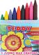 Teddy Econo Wax Crayons C9 (Unlabelled): 