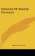 Elements Of Analytic Geometry (Hardcover): Simon Newcomb