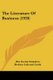 The Literature Of Business (1920) (Paperback): Alta Gwinn Saunders, Herbert Lesourd Creek