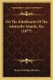 On The Inhabitants Of The Admiralty Islands, Etc. (1877) (Paperback): Henry Nottidge Moseley