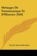 Melanges De Numismatique Et D'Histoire (1818) (French, Paperback): Nicolas Damas Marchant