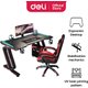 Deli Gaming Table/Desk with Led Lights - 100x60x75cm: 