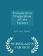 Preoperative Preparation of the Patient - Scholar's Choice Edition (Paperback): U.S. Air Force
