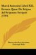 Marci Antonini Libri XII, Eorum Quae De Seipso Ad Seipsum Scripsit (1729) (Latin, Paperback): Marcus Aurelius Antoninus,...