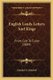 English Lands Letters And Kings - From Celt To Tudor (1889) (Paperback): Donald G. Mitchell