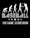 Baseball - 100 Game Scorebook (8.5x11) (Paperback): Michael Querns