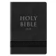 NLT Black Compact Bible (Leather / fine binding): 