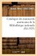 Catalogue Des Manuscrits Americains de la Bibliotheque Nationale (French, Paperback): Henri Omont