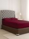 Simply Sleep - Everyday Collection Fitted Sheet - 90GSM - Pomegranate - King XL - 06 Pc Pack: 