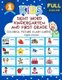 Sight Word Kindergarten and First Grade Colorful Picture Flash Cards English Ukrainian - Learning to read basic vocabulary card...