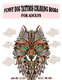 Funny Dog Tattoos Coloring books for Adults - Relaxatin Coloring Book- Featuring illustration, Tattoo Designs Such As Wild...