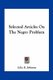 Selected Articles on the Negro Problem (Paperback): Julia E. Johnsen