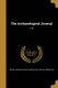 The Archaeological Journal; v. 56 (Paperback): British Archaeological Association. Cent, Archaeological Institute of Great...