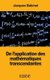 De l'application des mathematiques transcendantes (French, Paperback): Jacques Babinet