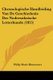 Chronologische Handleiding Van De Geschiedenis Der Nedersaksische Letterkunde (1855) (Chinese, Paperback): Philip Marie...