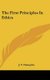 The First Principles In Ethics (Hardcover): J. T. Champlin