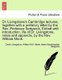 Dr. Livingstone's Cambridge Lectures, Together with a Prefatory Letter by the REV. Professor Sedgwick, Edited with...