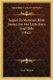 Sequel To Mamma's Bible Stories For Her Little Boys And Girls (1842) (Paperback): Lucy Wilson