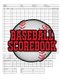 Baseball Scorebook - 100 Scoring Sheets For Baseball and Softball Games, Glover's Scorebooks, Large (8.5X 11) (Paperback):...