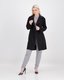 Bonded Suede Trench Coat (Black): 