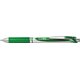 Pentel Energel Metal Tip Gel Rollerball - Green (12 Pack) - 1.0mm, Retract: 