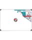 Parrot Slimline Magnetic Whiteboard - Plastic corner damaged: 