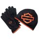 Men's Fleece Beanie and Glove Gift Set (L): 