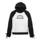 Women's Wild Cat Bar & Shield Raglan Hoodie - colourblock (2XL): 