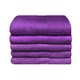 Bunty Plush 100% Cotton Guest Towel (Royal Lilac)(Pack of 5)(450gsm)(30 x 50cm): 