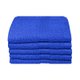 Bunty Plush 100% Cotton Face Cloth (Victoria Blue)(Pack of 5)(450gsm)(30cm): 