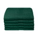 Bunty Plush 100% Cotton Face Cloth (Hunter Green)(Pack of 5)(450gsm)(30cm): 