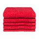 Bunty Plush 100% Cotton Terry Fringe Guest Towel (Tomato)(Pack of 5)(380gsm): 