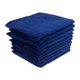 Bunty Plush Terry Fringe Guest Towel (Estate Blue)(Pack of 10)(380gsm): 