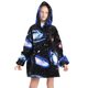 Iconix Kids Oversized Plush Hooded Blanket (Galactic): 