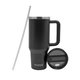 Iconix 1.2L Stainless Steel Travel Flask - with Silicone Lid (Black): 