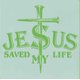 Jesus saved my life - 20x20cm - stencil: 