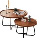 Kara Coffee Table Set (Brown): 
