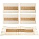 Jute Table Runner With 4 Placemats Dining Table Decor Table Cloth  White, Brown: 