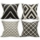 Chenshia 4 Piece Linen Pillow Covers 18x18 Inch Couch Pillow Covers - Combo2: 
