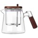 Chenshia 650ml Zen Glass Tea Kettle with Removable Infuser & Separator: 