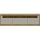 Rack Oslo TV Stand 1.8M Grey/Brown: 
