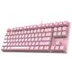 DELI Wired Keyboard 87 Keys with LED Lights - Pink: 