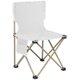 Deli Outdoor Camping Fishing Folding Chair 65x39x39cm - White: 